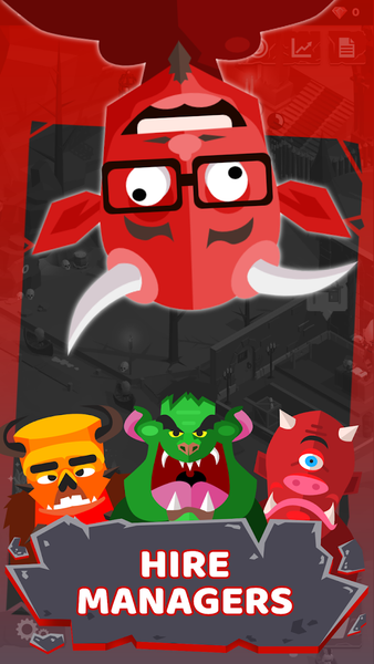 Hell: Idle Evil Tycoon Sim - Gameplay image of android game