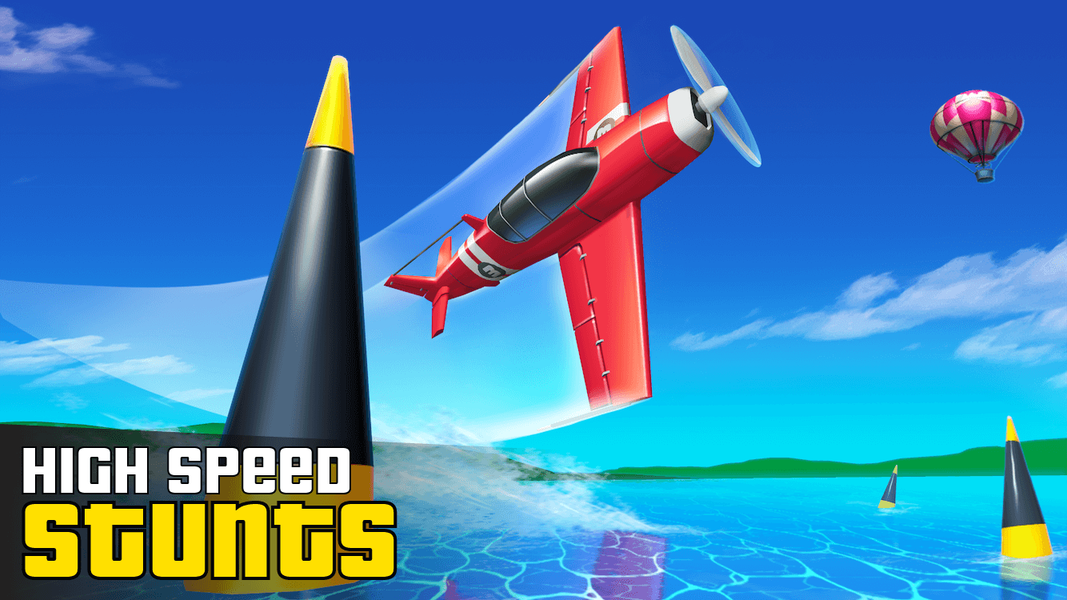 Stunt Plane - Airplane Racing - Gameplay image of android game