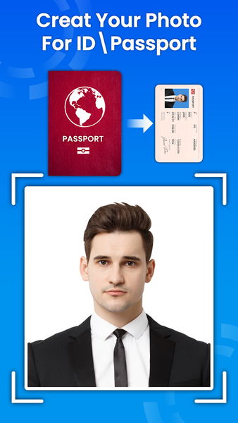 Passport Size Photo ID Maker - عکس برنامه موبایلی اندروید