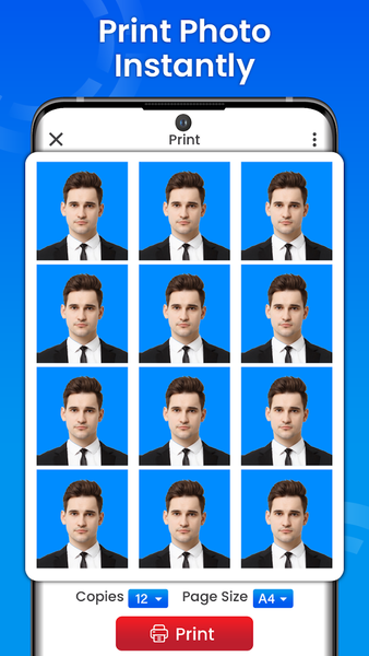 Passport Size Photo ID Maker - Image screenshot of android app
