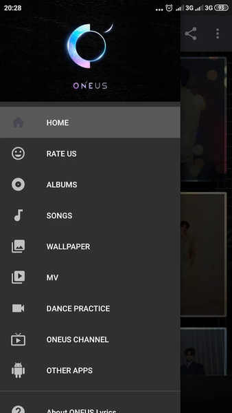 ONEUS Lyrics (Offline) - عکس برنامه موبایلی اندروید