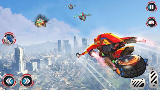 Moto Robot Transformation: Robot Flying Car Games - عکس بازی موبایلی اندروید