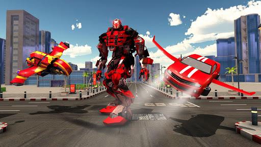 Moto Robot Transformation: Robot Flying Car Games - عکس بازی موبایلی اندروید