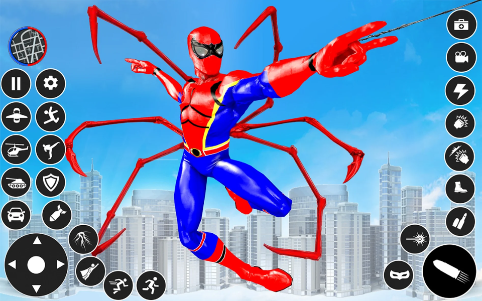Spider Rope Hero: Spider Games - Gameplay image of android game