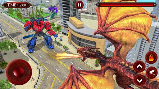 Flying Dragon Robot Transformation: Robot games 3D - عکس بازی موبایلی اندروید