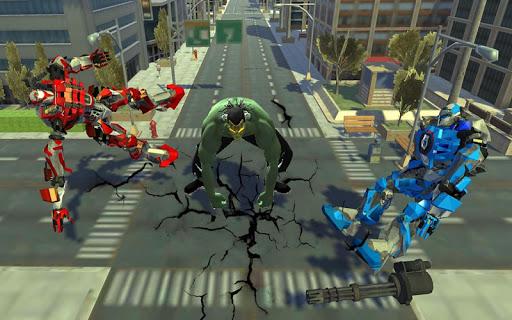 Incredible Monster VS Robot City Rescue Mission - Gameplay image of android game