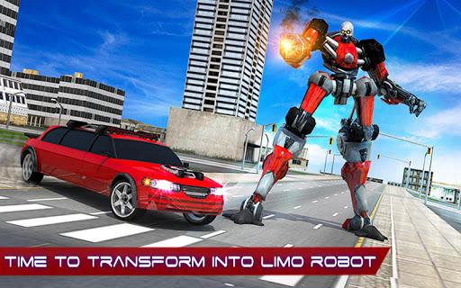 Limo Robot Transformation: Transform Robot Games - Gameplay image of android game
