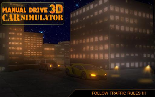 Mannual Drive Car Simulator 3D - Gameplay image of android game