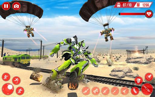 Real Train Robot Transformation: Robot Car Games - Gameplay image of android game