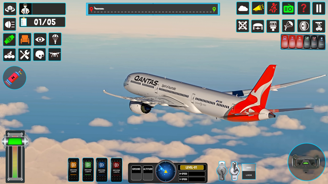 Airplane Flight Game Simulator - عکس بازی موبایلی اندروید