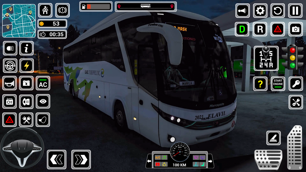 Real Bus Driving Game Simulate - Gameplay image of android game