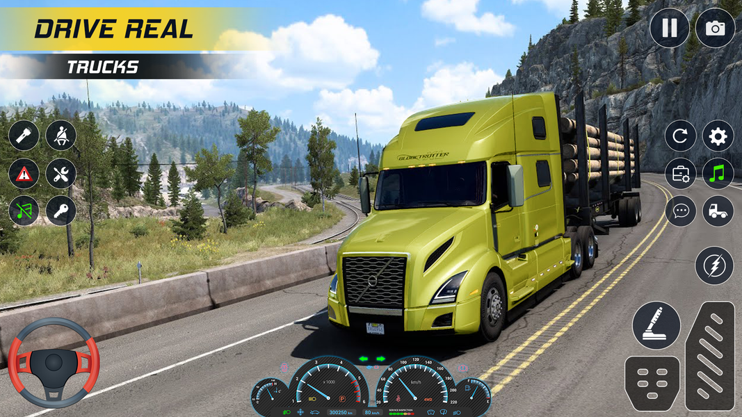 Offroad Truck Sim: Truck Games - Gameplay image of android game
