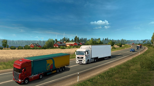Euro Cargo Truck Driver Sim 3D - Gameplay image of android game