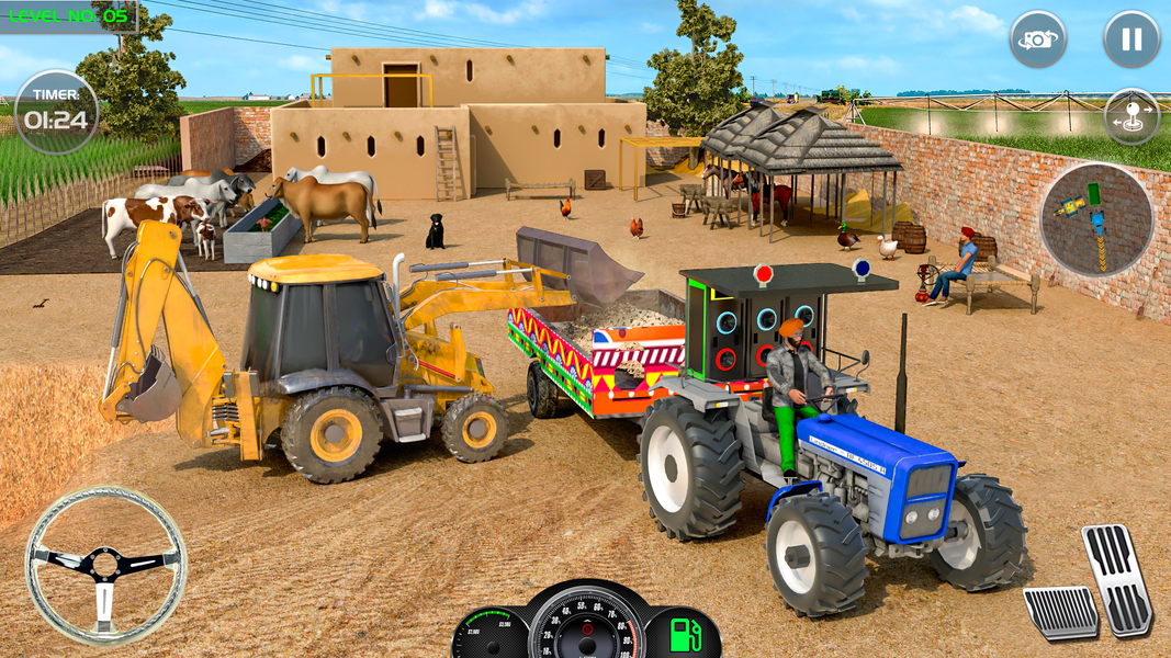 US Tractor Simulator Games ۳D - عکس بازی موبایلی اندروید