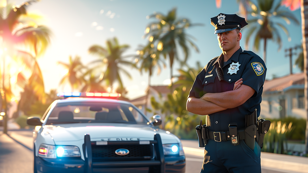 US Police Game: Car Chase Game - Gameplay image of android game