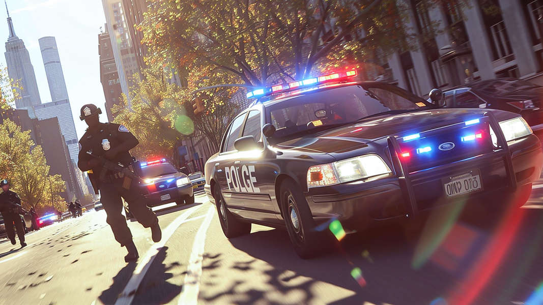 US Police Game: Car Chase Game - Gameplay image of android game