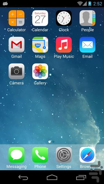 لانچر کامل آیفون - Image screenshot of android app