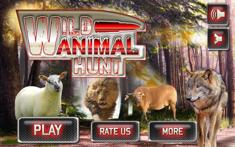 Wild Animal Hunt : Jungle - Gameplay image of android game