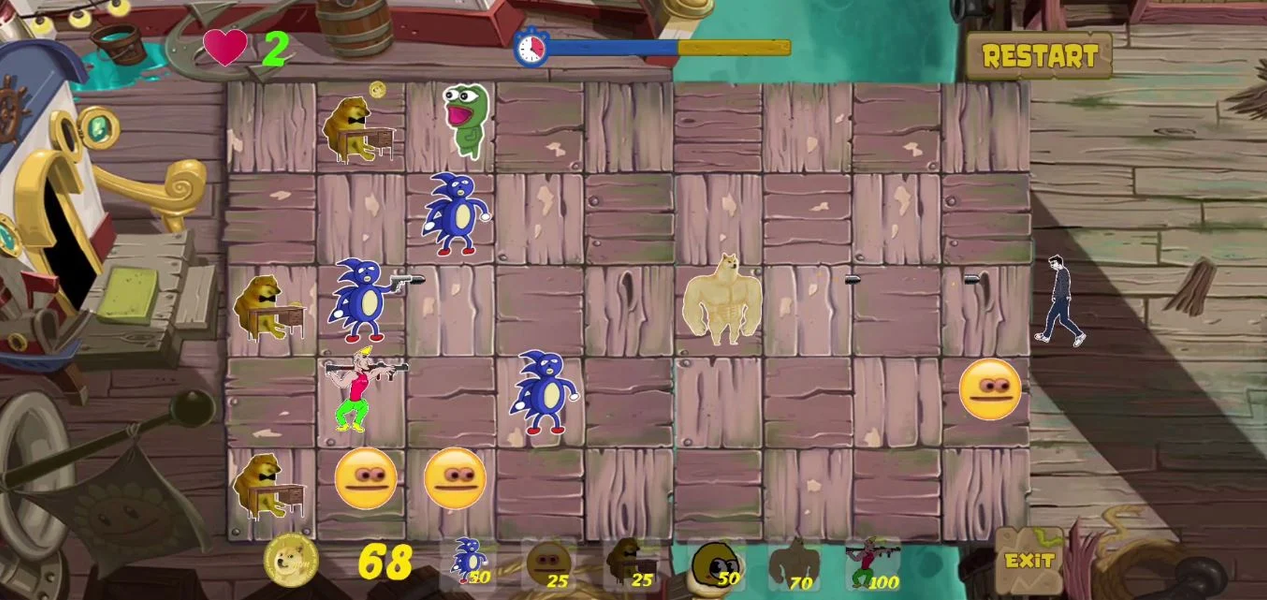Sanic Vs DeadMemes ۲ - عکس بازی موبایلی اندروید