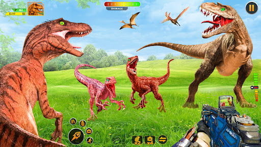 Real Dinosaur Hunting Gun Game - Gameplay image of android game