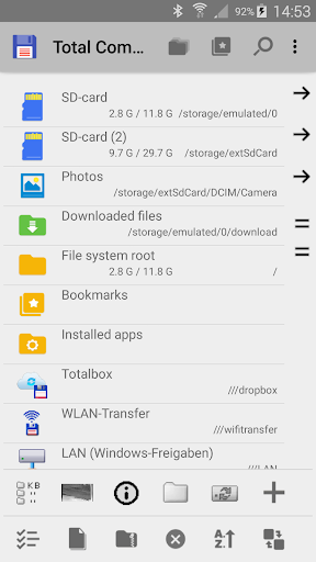 Total Commander - file manager - عکس برنامه موبایلی اندروید