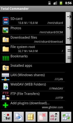 WebDAV plugin-Total Commander - Image screenshot of android app