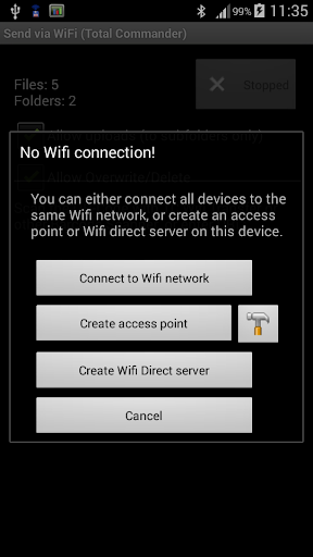 WiFi/WLAN Plugin for Totalcmd - عکس برنامه موبایلی اندروید