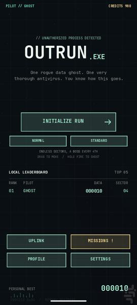 Outrun - عکس بازی موبایلی اندروید