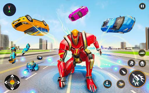 Helicopter Robot Car Game 3d - Gameplay image of android game