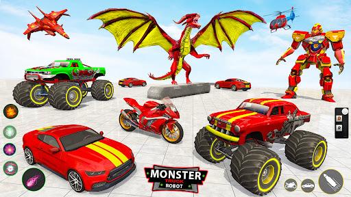 Monster Truck Robot Car Game - عکس بازی موبایلی اندروید