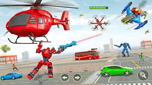 US Drone Bus Robot Transform - Gameplay image of android game