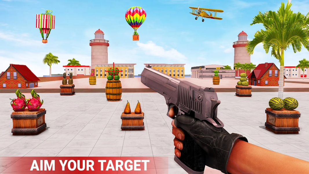 Fruit Shooter Game Gun Game - Gameplay image of android game