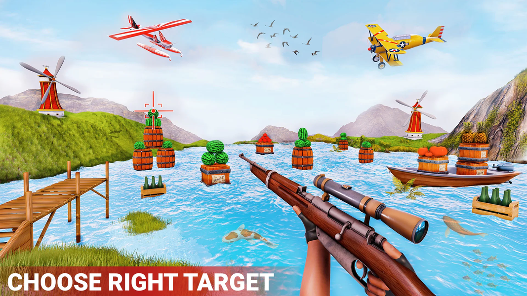 Fruit Shooter Game Gun Game - Gameplay image of android game