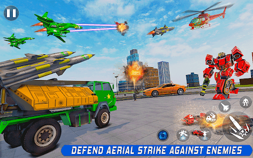Army Truck Robot Car Game 3d - Gameplay image of android game