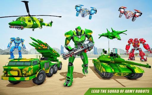 Army Truck Robot Car Game 3d - Gameplay image of android game