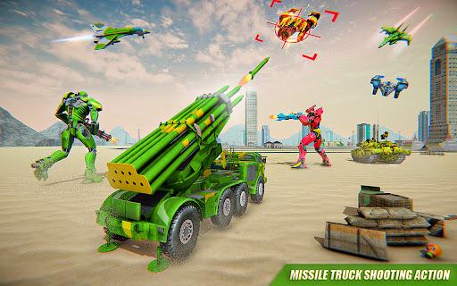 Army Truck Robot Car Game 3d - Gameplay image of android game