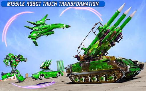 Army Truck Robot Car Game 3d - Gameplay image of android game