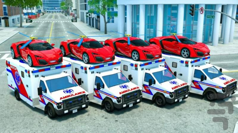 The ambulance car game - Image screenshot of android app