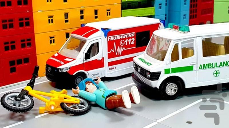 The ambulance car game - Image screenshot of android app