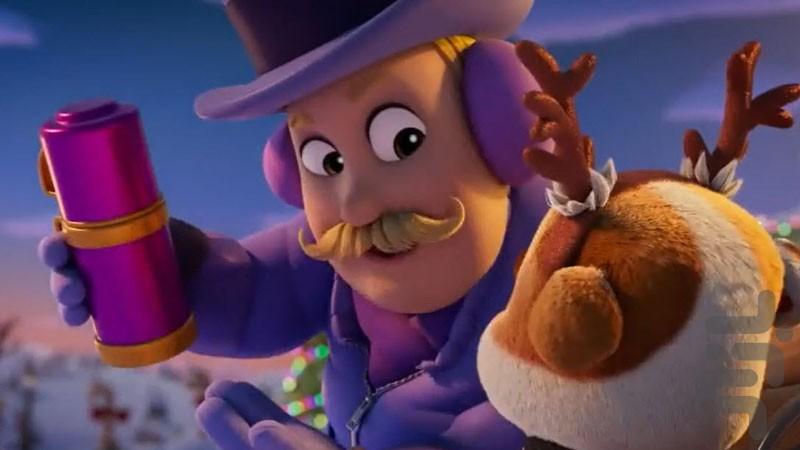 Christmas cartoon with guard dogs - Image screenshot of android app