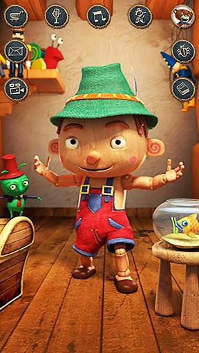 Talking Pinocchio - Game for kids - Gameplay image of android game