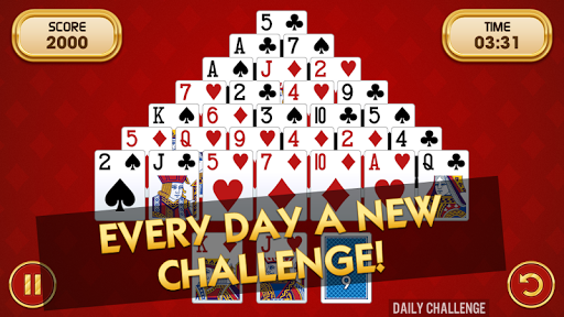 Pyramid Solitaire Challenge - Gameplay image of android game