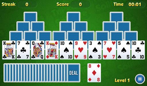 TriPeaks Solitaire Challenge - Gameplay image of android game