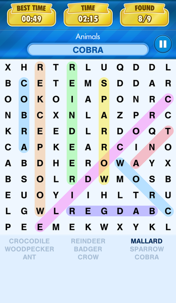 Word Search Genius - عکس بازی موبایلی اندروید