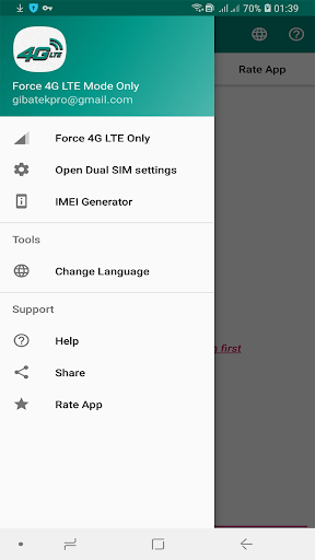 Force 4G LTE Mode Only - عکس برنامه موبایلی اندروید