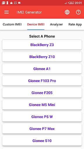 IMEI Generator - Image screenshot of android app