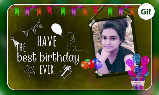 Happy Birthday Gif Photo Editor ۲۰۲۰ - عکس برنامه موبایلی اندروید