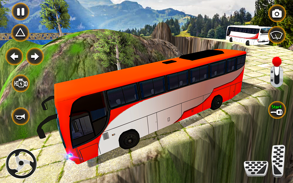 bus driving real coach game 3d - Gameplay image of android game