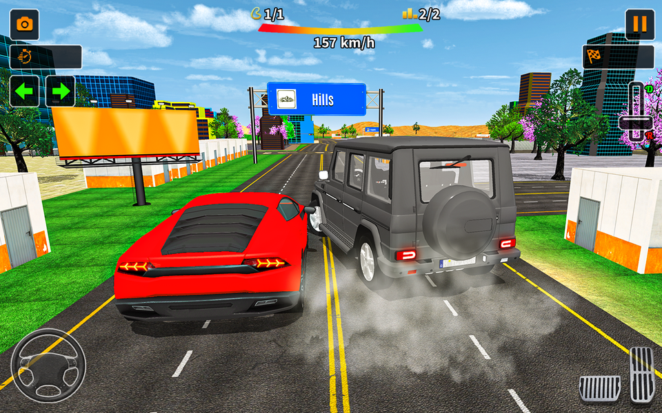 Car driving games with gear - Gameplay image of android game