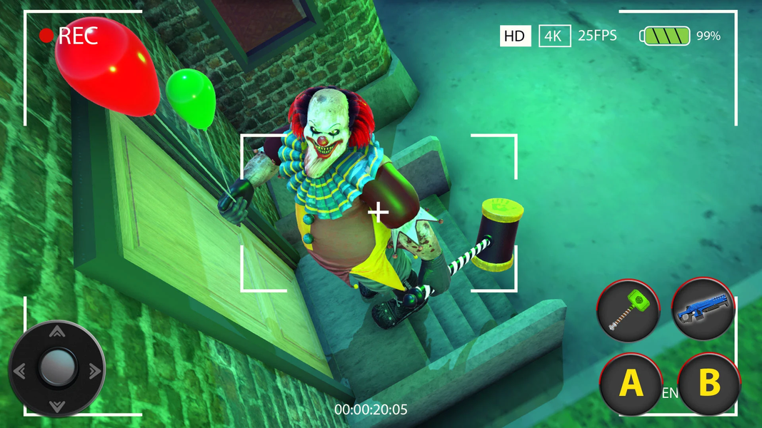 Scary Clown Horror Games 3D - Gameplay image of android game